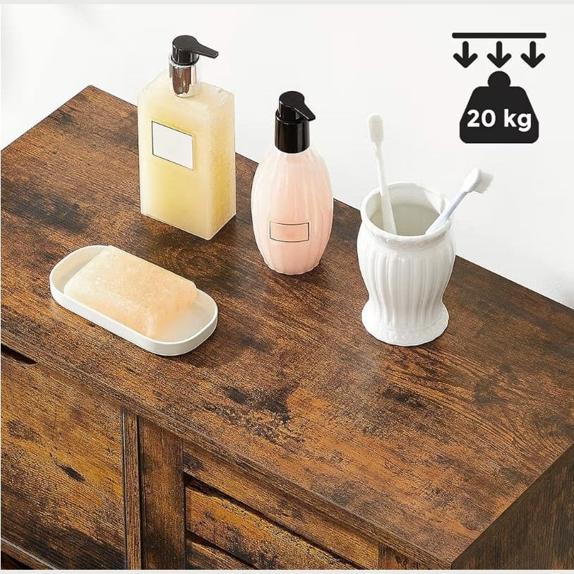 Vintage Wood Storage Door Cupboard - VintWood Furniture