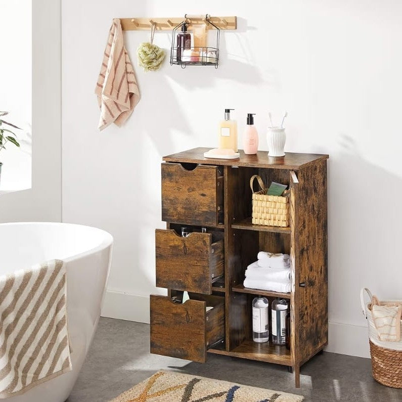 Vintage Wood Storage Door Cupboard - VintWood Furniture