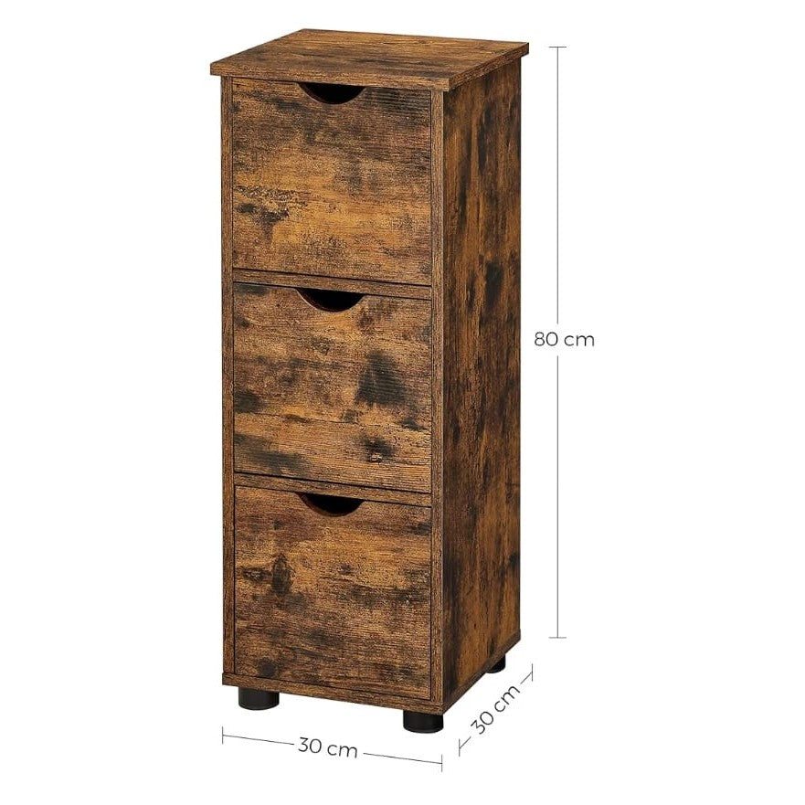Vintage Wood 3 layer storage cupboard - VintWood Furniture